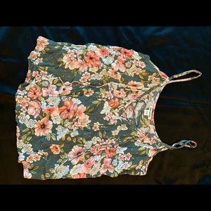 Floral flowy tank top